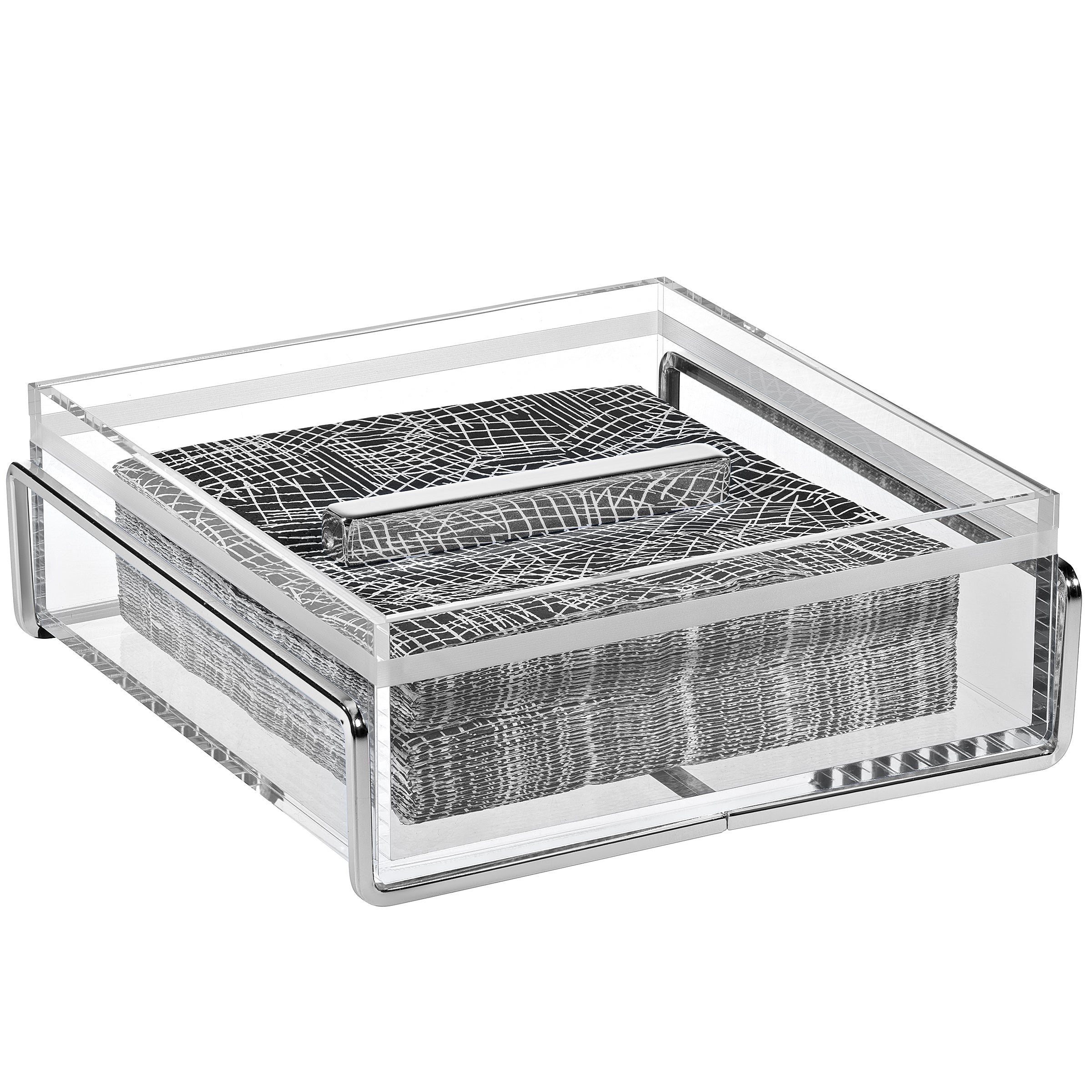 Alexandria Silver Napkin Holder