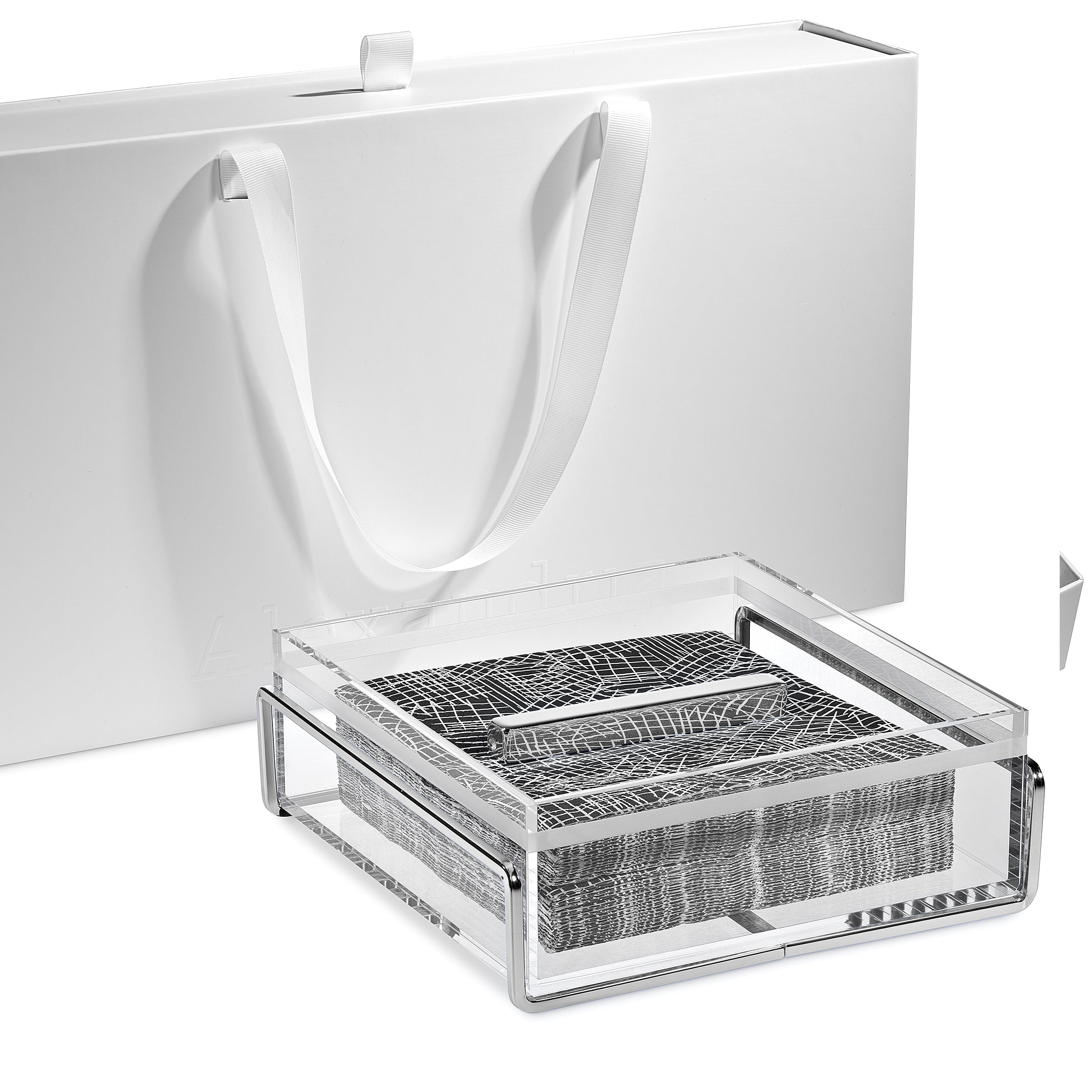 Alexandria Silver Napkin Holder