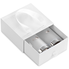 Acrylic Frosted & Silver Tzedaksh & Match Container Set