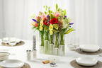 Alexandria Five-section Acrylic Silver Flower Vase