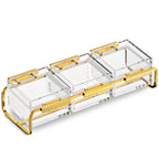 Alexandria Premium Electroplated Gold-Accent Condiment Organizer