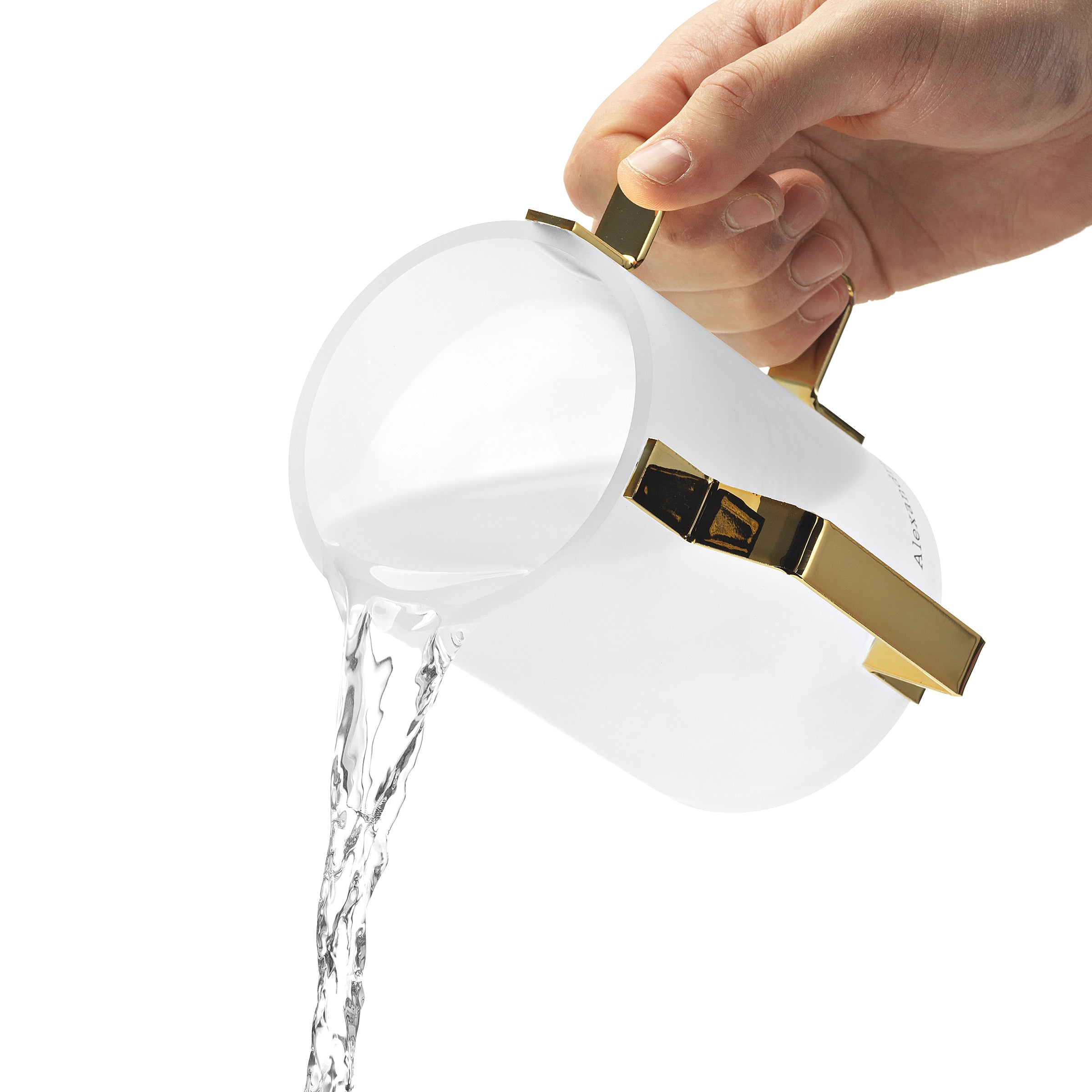 Alexandria Acrylic Wash Cup electroplated gold Handel