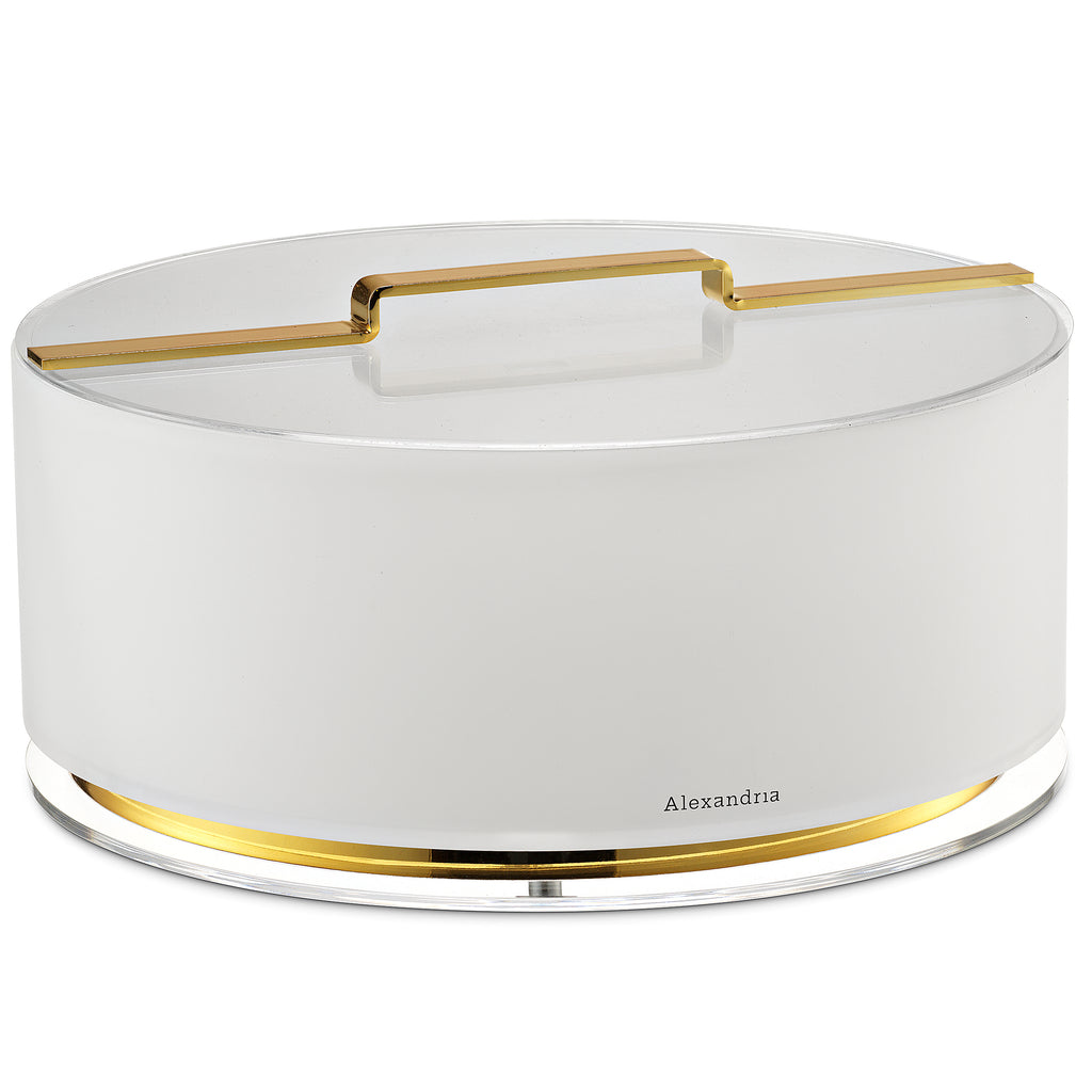 GOLD FLOATING MATZAH BOX