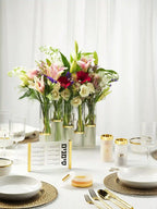 Acrylic Frosted & Gold Havdalah Set