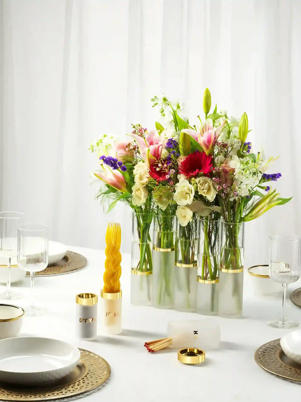 Alexandria Five-section acrylic flower vase