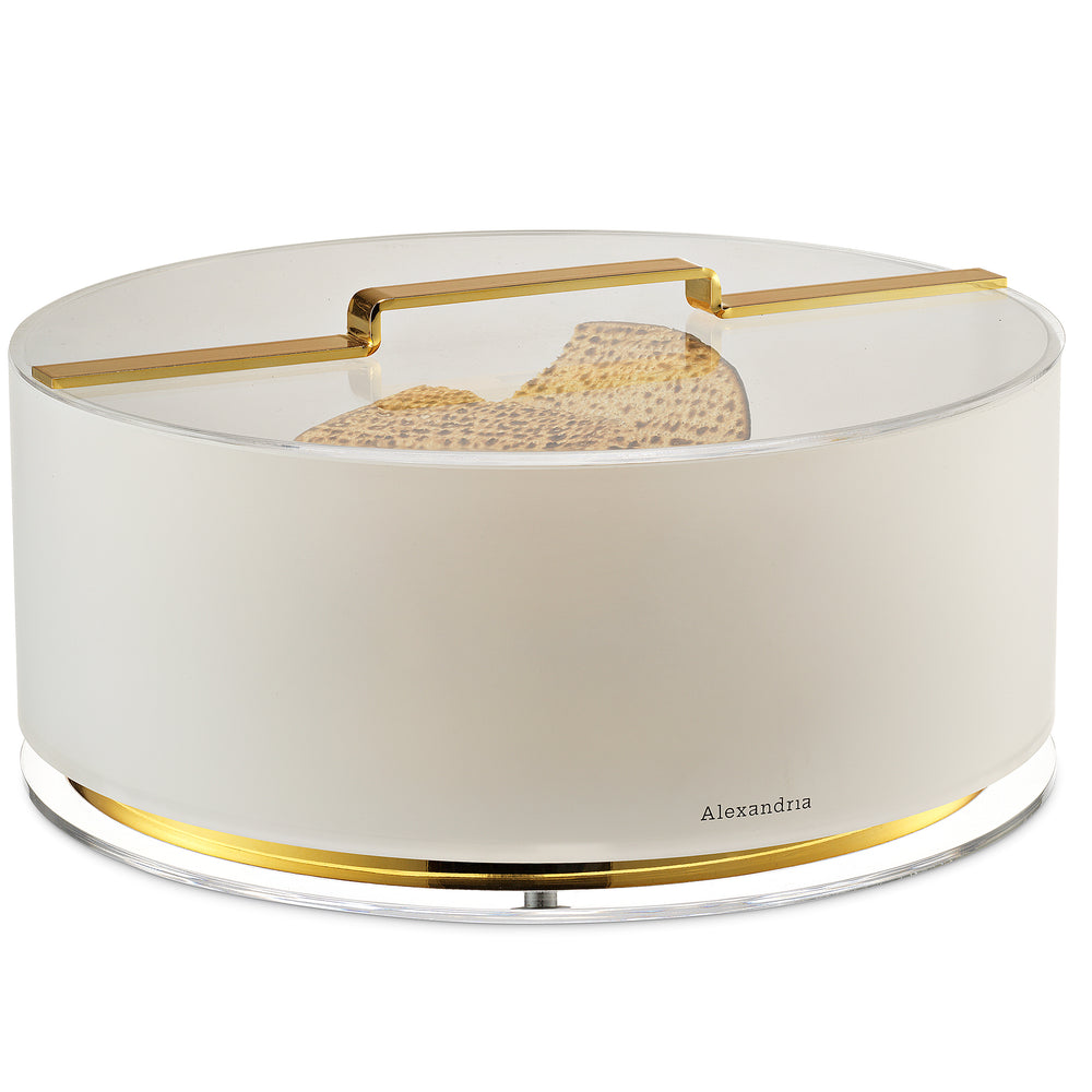 GOLD FLOATING MATZAH BOX