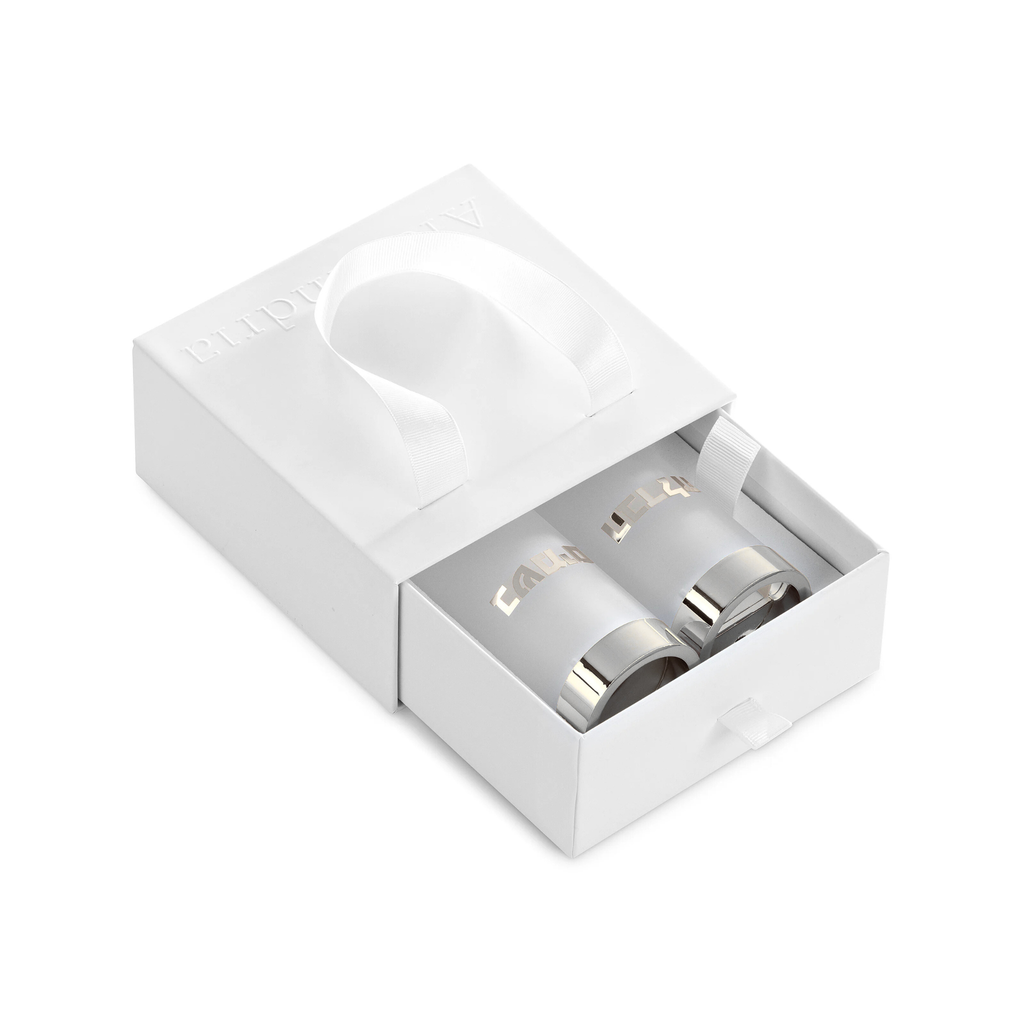 Acrylic Frosted & Silver Havdalah Set