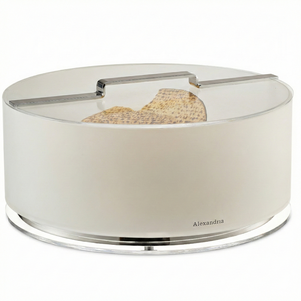 SILVER FLOATING MATZAH BOX